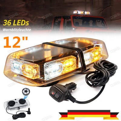 36LED Rundumleuchte Magnet Strobe Licht Warnleuchte Notfall Lampe Auto KFZ 12V