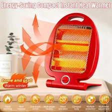 Electric Small Space Heater Heaters Fan Energy Efficient Warmer Indoor Portable