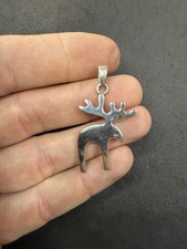 5.7g Vintage Sterling Silver 925 Moose Pendant Jewelry lot S
