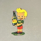 VINTAGE 12” SQUIRT BOY SODA COLA PORCELAIN SIGN CAR GAS OIL TRUCK MOTORCYCLE