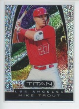 MIKE TROUT 2020 PANINI TITAN #8 WHITE SPARKLE SP SSP ANGLES