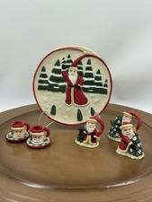 Santa Christmas Mini Tea Set Table Decor