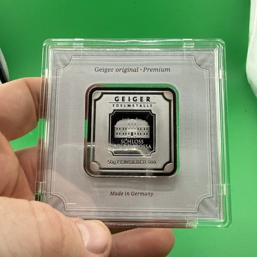 Geiger Edelmetalle Security Line 50 gram .999 Fine Silver - In Assay - BV766363