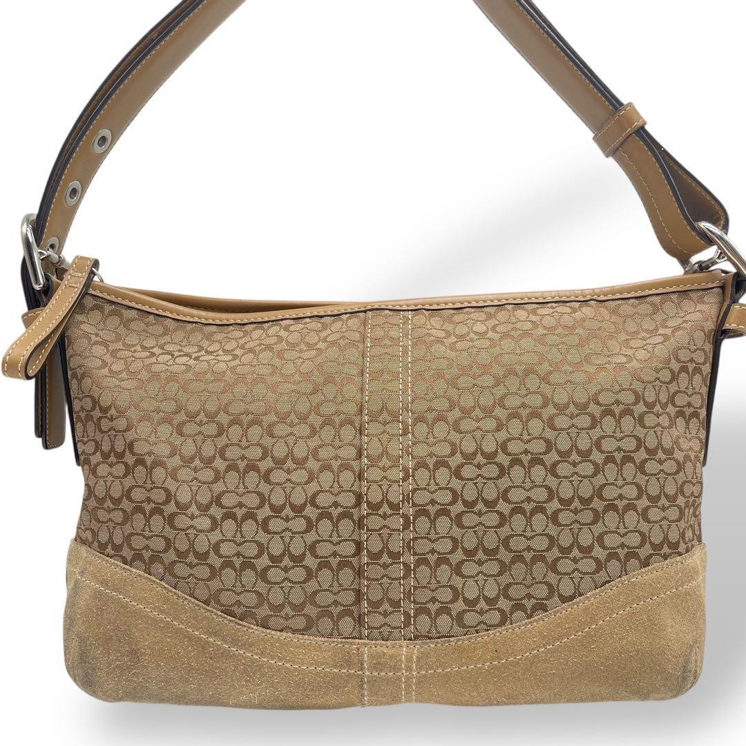 COACH Signature Diagonal Shoulder Bag F10945 Crossbody Purse