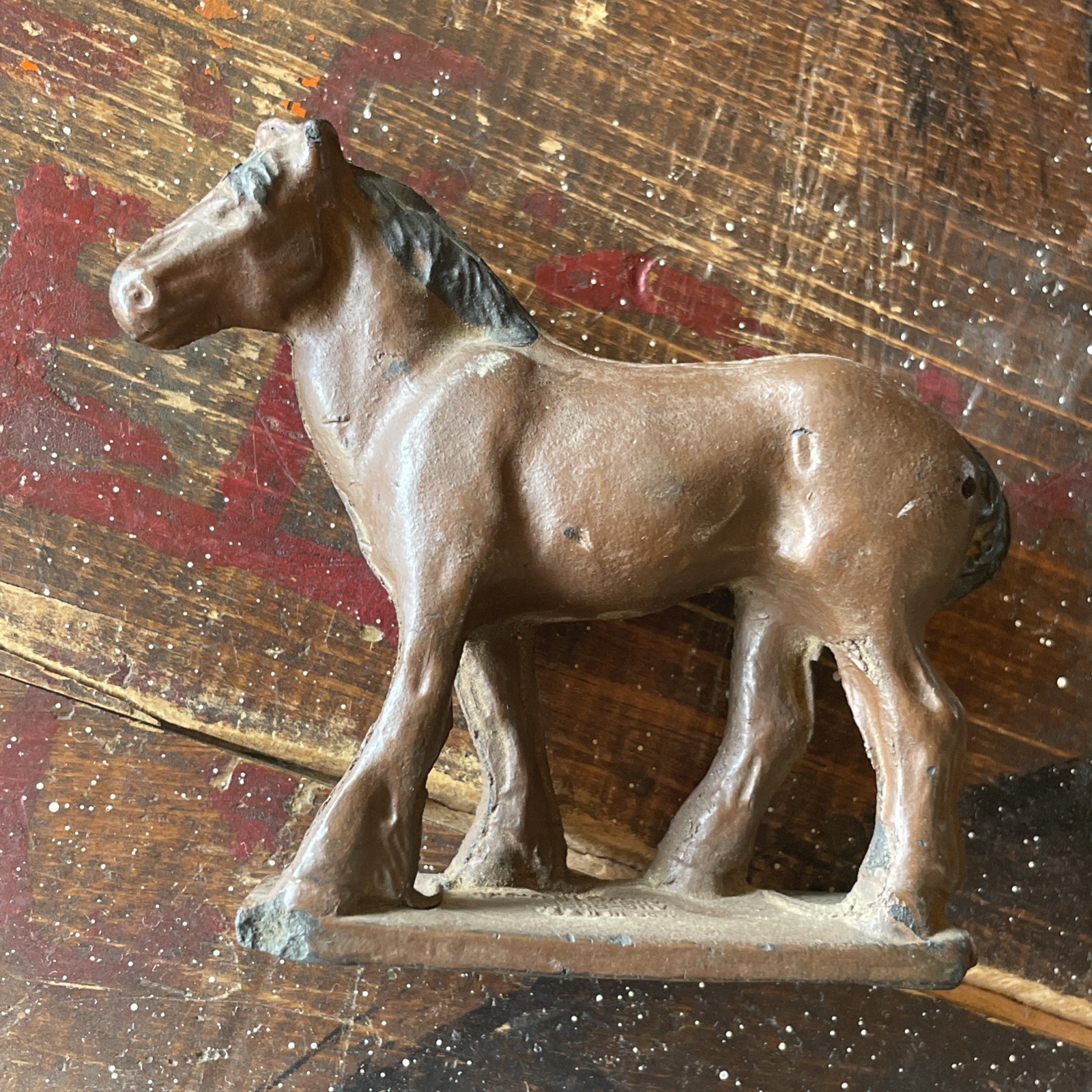 Vintage Auburn Rubber Corp Team Draft Horses Farm Animals Lot Made in USA