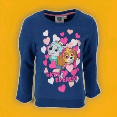 Mädchen, Jungen Paw Patrol Sweatshirt Blau Größe 104; 116; 128