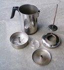 Nice Vintage  1801 Revere Ware 6 Cup Percolator Coffee Pot Copper Clad Camping ! — photo 2