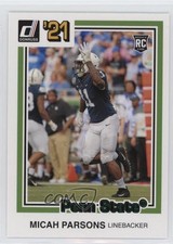 2021 Panini Chronicles Draft Picks Donruss Retro Green Micah Parsons #27 gh4