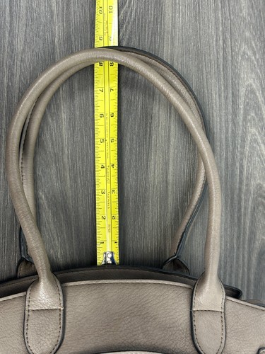 Bueno Grey Brown Top Handle Shoulder Bag, Tote Purse Double Handle EUC - Picture 7 of 16