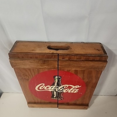 Coca Cola Vintage Wooden Soda Crate, Coca Cola Cabinet Box, Coca