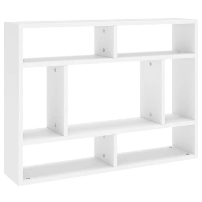Wall Shelf Wall-Mounted Shelf Storage Display Rack Engineered Wood vidaXL