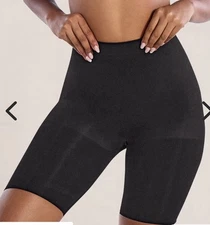 Curveez® Second Skin Thigh Slimmer Shapewear Black Sz 2XL  CUR3902