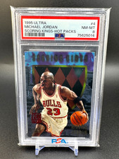 Michael Jordan 1995 Fleer Ultra Scoring Kings Hot Packs #4 PSA 8