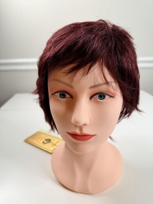 Harlem 125 lovely collection human hair wig short pixie  red Style HJ-750 New