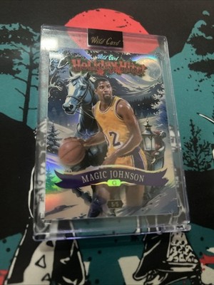 RARE 2025 Wild Card Holiday Hits Magic Johnson 5/5 White Horse - Lakers NM
