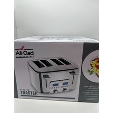 All-Clad Digital Stainless Steel 8.9" Toaster 4 Slice TJ824D51 New