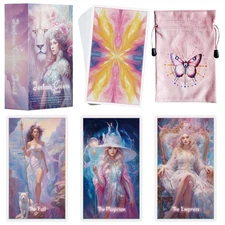 Tarot Cards with Guide Book for Beginners Original Unique Pretty Tarot Oracle...