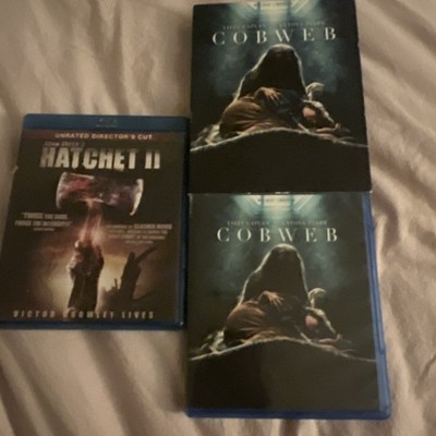 Hatchet 2 & Cobweb Blu Ray Horror/Slasher Films Great Condition