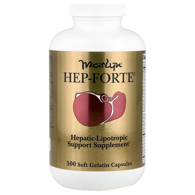 Naturally Vitamins Marlyn Hep-Forte 500 Soft Gelatin Capsules Preservative-Free