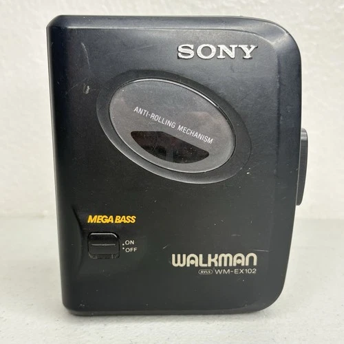 Sony Walkman WM-EX102 Cassette Player Mega Bass AVLS FOR PARTS REPAIR