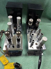 Fisher custom 60 Flag Ship model console radio amplifier chrome chassis 6L6 tube