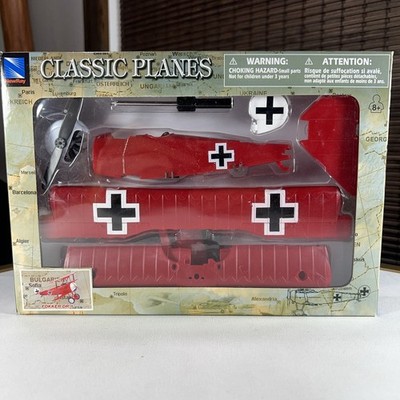 NewRay Classic Planes Fokker DR-1 Red Bi-Plane Airplane Model Kit