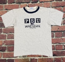 Vintage 90s Penn State University Single Stitch T-Shirt PSU Embroidered USA sz M