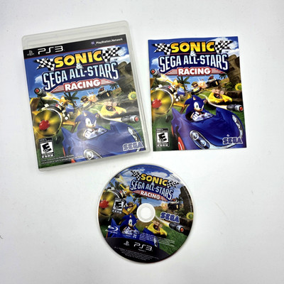 Sonic & SEGA All-Star Racing PS3 (Sony Playstation 3, 2010) CIB Tested