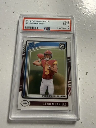 2024 Panini Donruss Optic - Rated Rookie Jayden Daniels #248 (RC) PSA 9