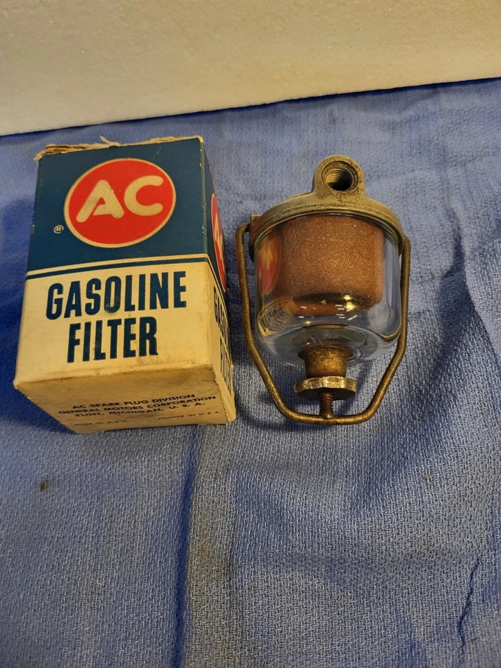 Filtro de combustible de gasolina 53-62 Chevrolet Corvette GM GF48 AC GF 48 854444 con fecha 1961  Foto 2 de 4