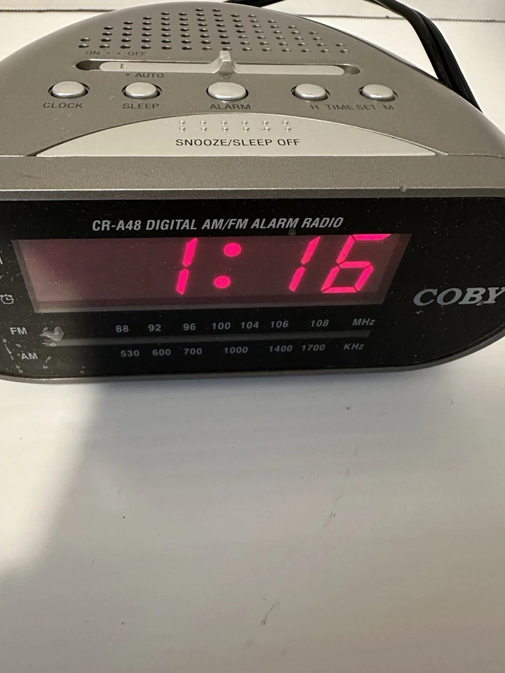 Coby Alarm Clock Tested Works - Image 2 of 4