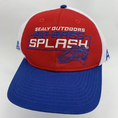 Sealy Outdoors Big Bass Splash Hat Cap Snap Back Mens Mesh Trucker One Size