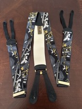 TRAFALGAR LIMITED EDITION ALL THAT JAZZ SUSPENDERS/BRACES SILK AND LEATHER