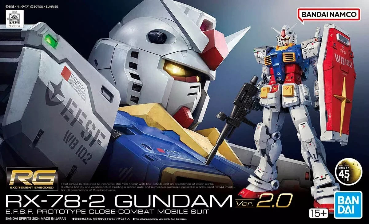 Gundam Gunpla RG 1/144 RX-78-2 Gundam Ver.2.0