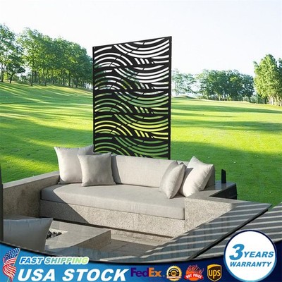 Metal Panels Decorative Divider Wind Outdoor Garden Privacy Dividers Screen