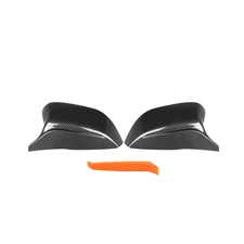 Rear Carbon Fiber M3 Style Side Mirror Cover Cap For 2014-21 Infiniti Q50 NEW