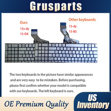 For HP 15s-dy 15s-dy2000 15s-dy2073dx 15s-dy2046ms 15s-dy2xxx Silver Keyboard
