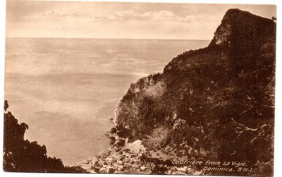 Dominica c1920 Tuck postcard of Soufriere from La Vigie