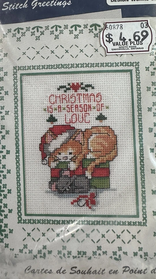New Design Works Cross Stitch Christmas Is A Season Of Love Kit #5553 - Image 3 of 3
