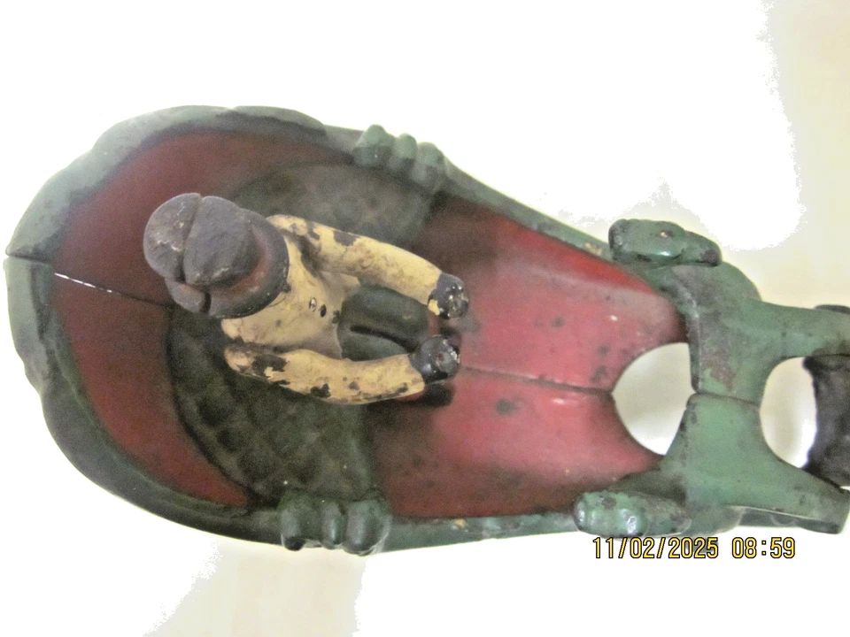 HUBLEY TRINEO TIRADO POR CABALLOS DE HIERRO FUNDIDO Foto 3 de 4