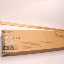 LED Wraparound Ceiling Garage Light Laundry Room - Scratched Shade/Cover