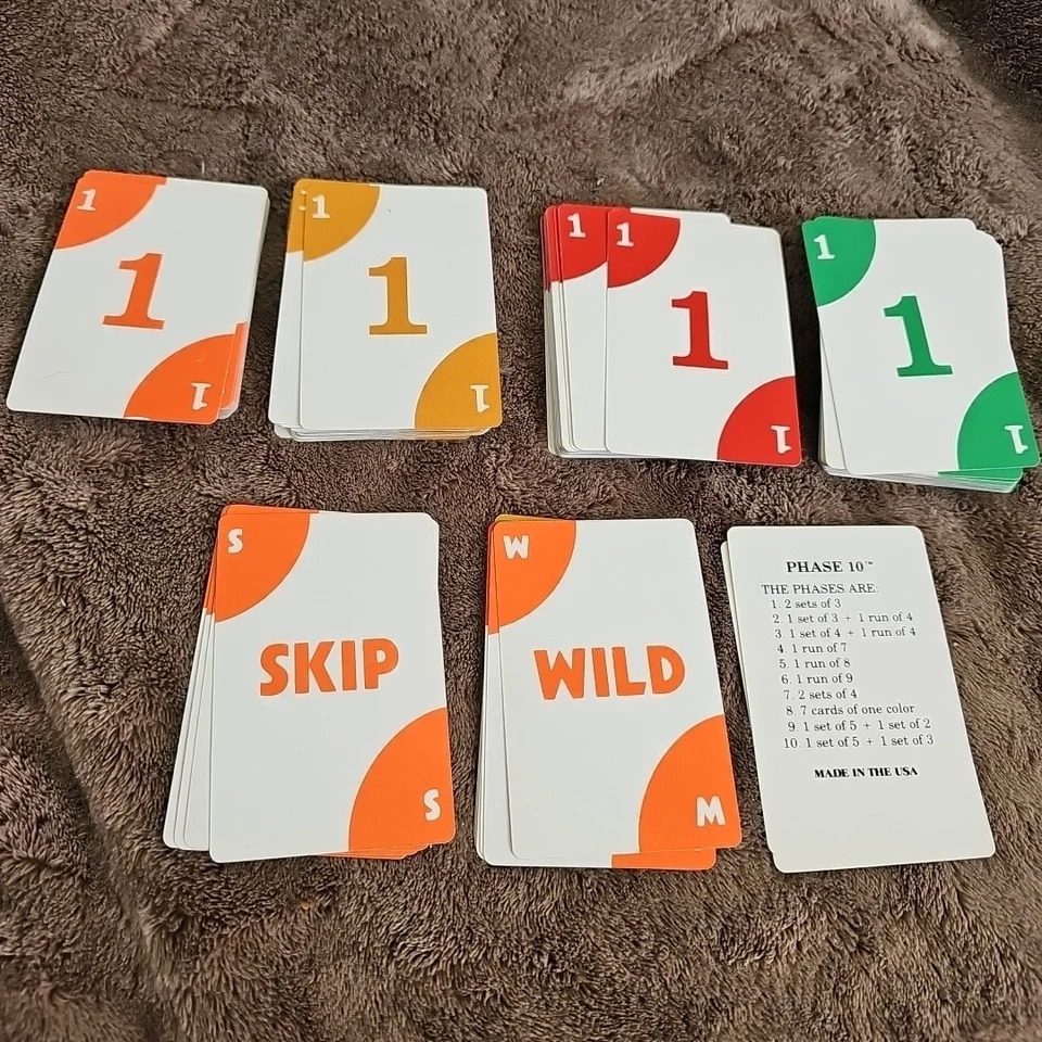 Vintage 1992 Phase 10 Card Game That's Fun & Challenging Fundex COMPLETE - Image 2 of 3