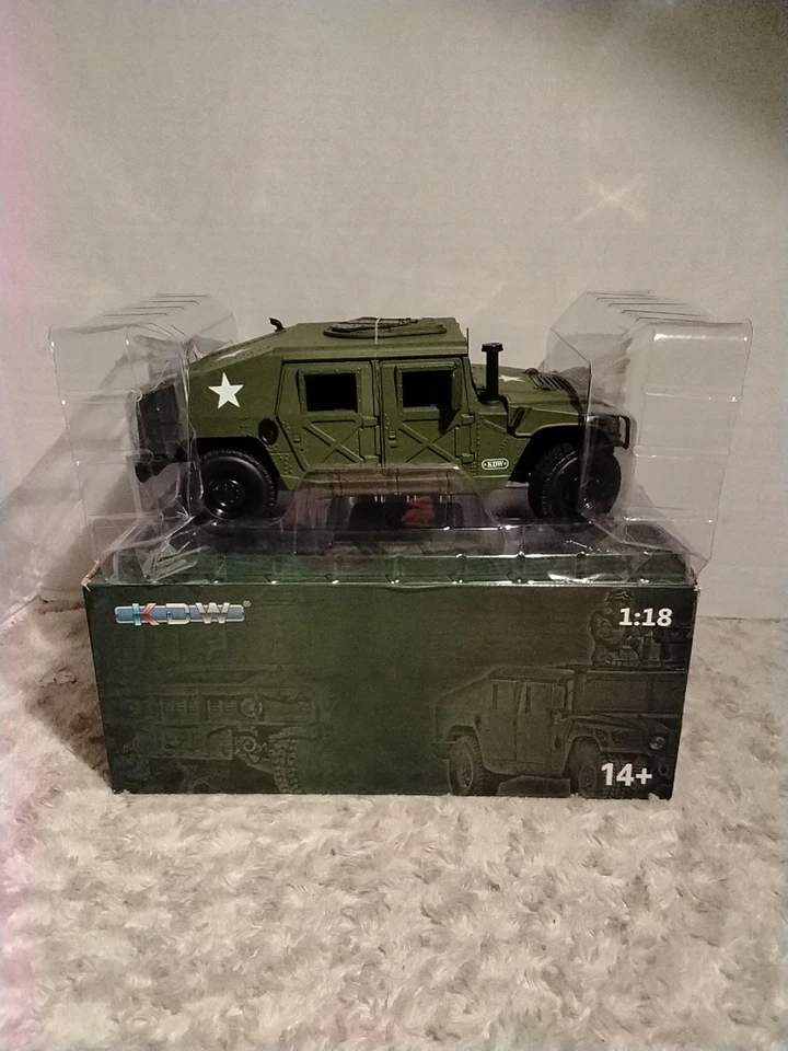 KDW Militarist Humvee Battlefield Vehicle 1:18 Scale Die Cast. NEW OPEN BOX.  - Image 2 of 4