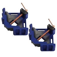 2 Pcs 4'' Jaw Welder Welding Molding 90° Angle Corner Clamp On Bench Vise