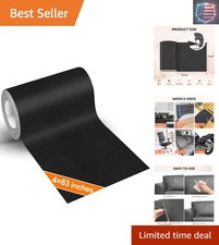 Self-Adhesive Leather Repair Kit for Motorcycle  Couch - 4''x63'' Black Patch