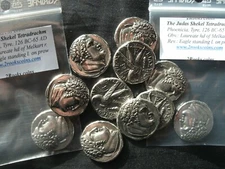 Lot of 3 coins Roman Judas Shekel Hercules Eagle Jesus Christ Betrayal Repro