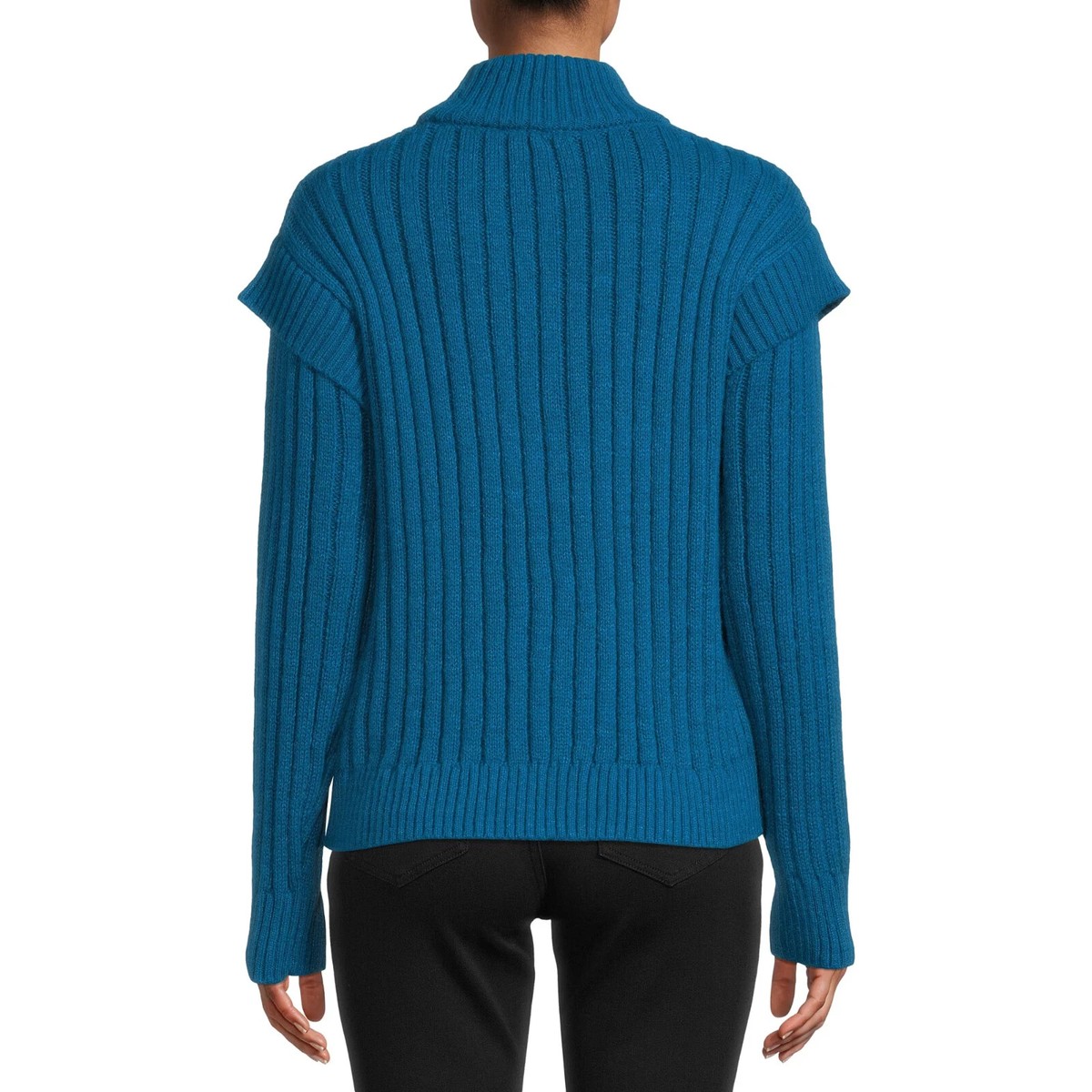 Walmart Deals Walmart Star Sweater TIME AND TRU Mock Neck Cable