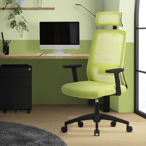 Bürostuhl Chefsessel Ergonomisch Grün Drehstuhl Schreibtischstuhl Computerstuhl - Bild 1 von 8