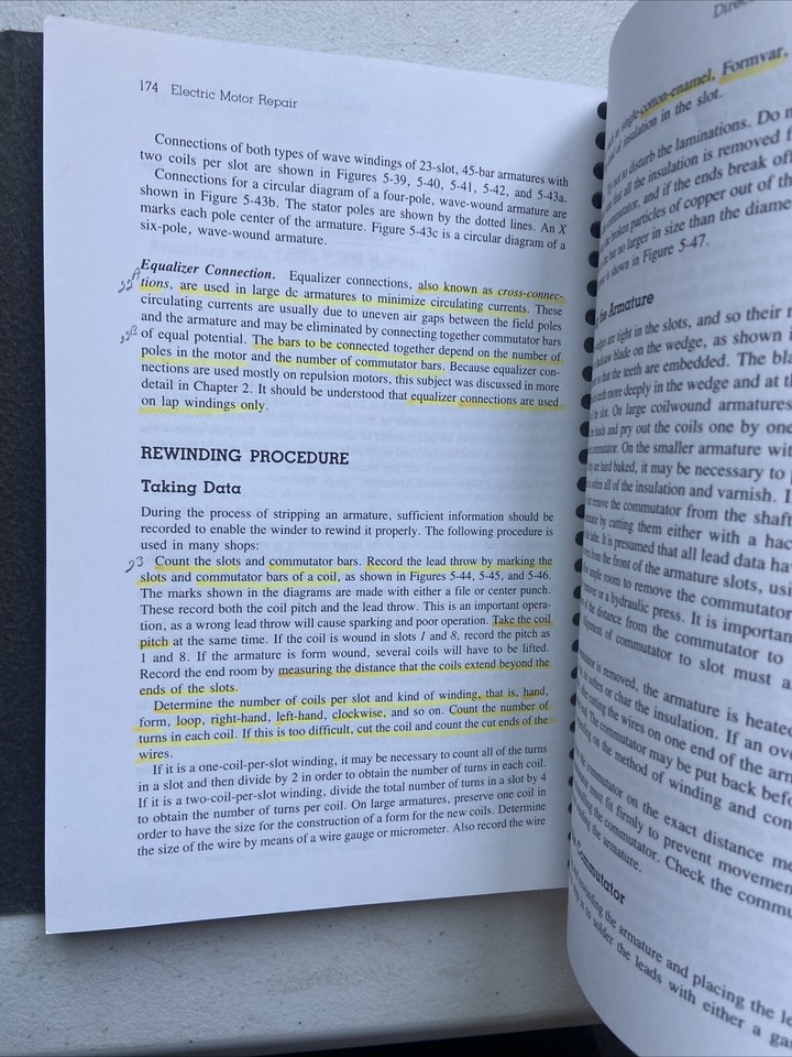 Electric Motor Repair Third Edition Robert Rosenberg August Hand Duo