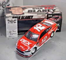 2018 Ryan Blaney Dex Imaging 1/24 Action NASCAR Diecast Autographed